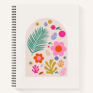 Cuaderno Le Jardin 04 Flores Retro Floral moderna