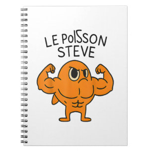 Cuaderno Le Poisson Steve Funny Personalizado de pescado mu