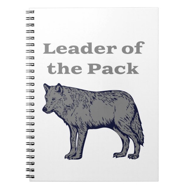 Cuaderno Leader of the Pack Wolf (Frente)