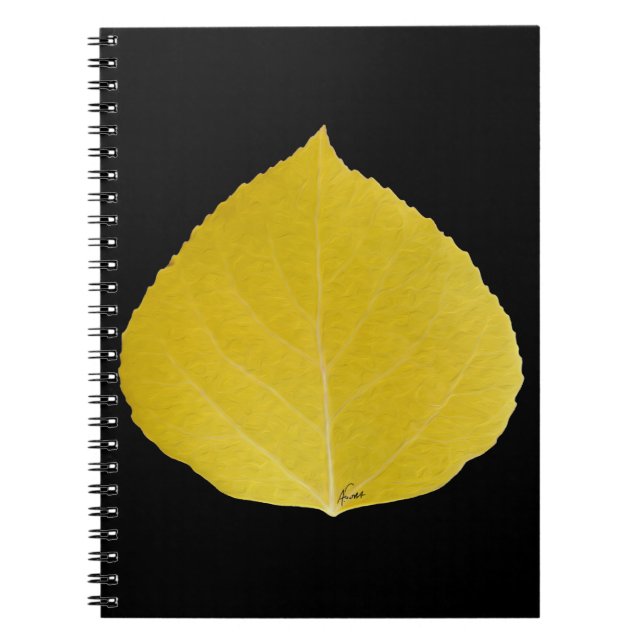 Cuaderno Leaf amarillo #5 (Frente)