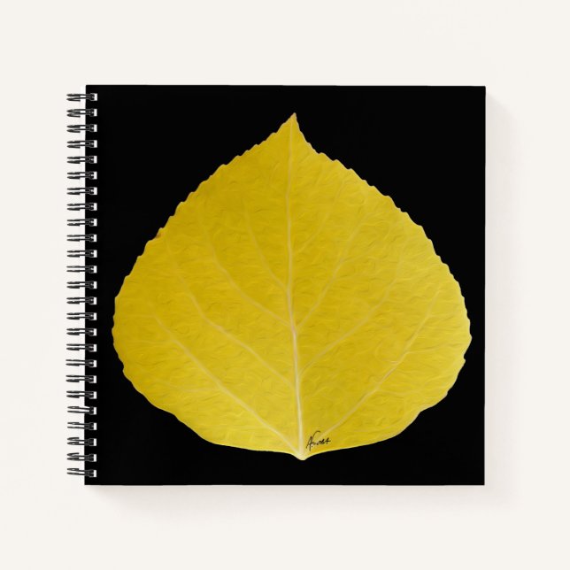 Cuaderno Leaf amarillo #5 (Anverso)