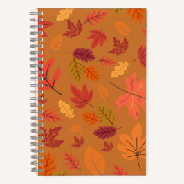 Cuaderno Leaf Collage Notebook Nature Inspired Front & Back