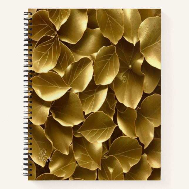 Cuaderno Leaf dorado (Anverso)