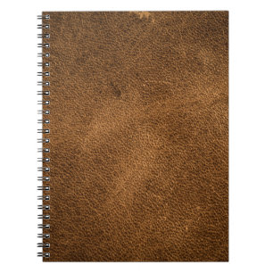 Cuaderno Leather marrón antigua: fondo texturado