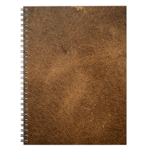 Cuaderno Leather marrón antigua: fondo texturado