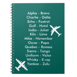 Cuaderno Lección de vuelo de cadetes de aire aprendiendo a 