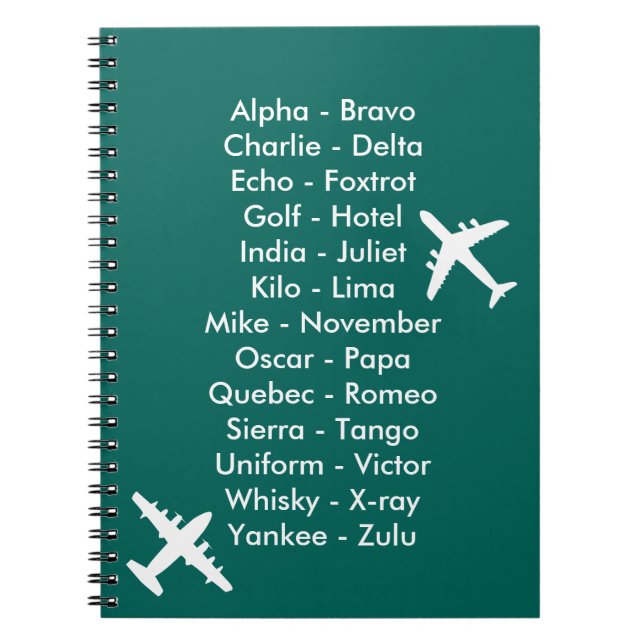 Cuaderno Lección de vuelo de cadetes de aire aprendiendo a  (Frente)