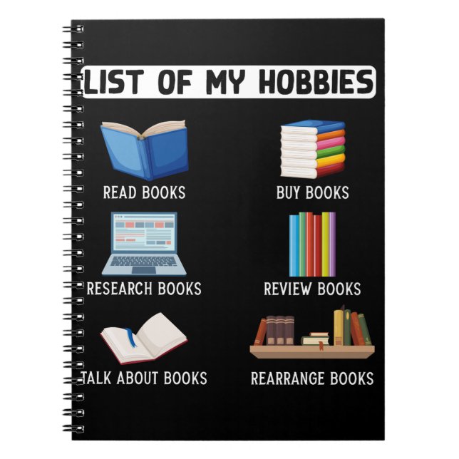 Cuaderno Lección divertida de libros de humor para amantes  (Frente)