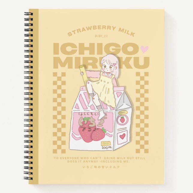 Cuaderno 🍓✨Leche de ichigo ✨🍓 (Anverso)