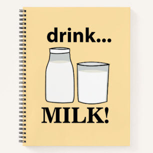 Cuaderno Leche para beber leche