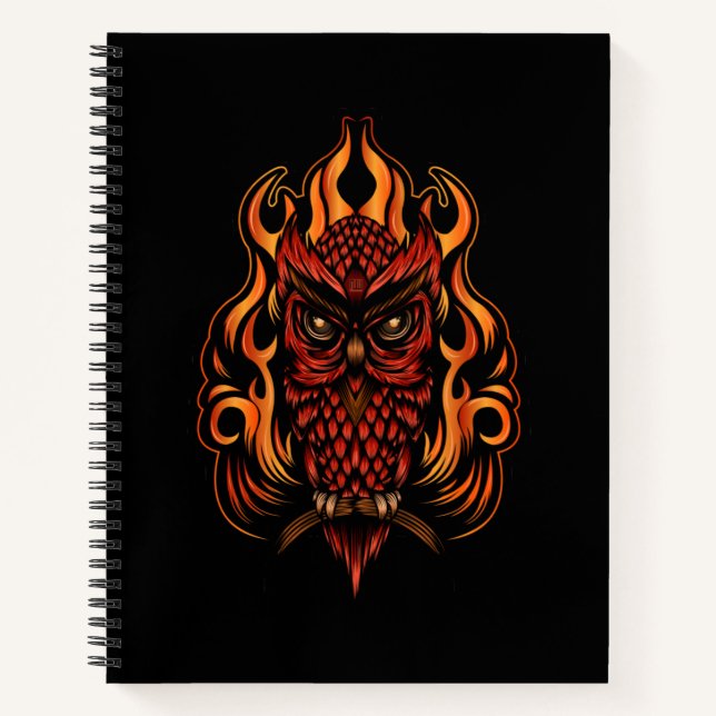 Cuaderno Lechuza de Fuego (Anverso)