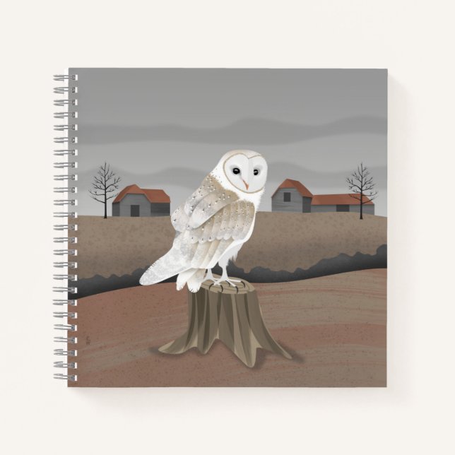 Cuaderno Lechuza de Granero (Anverso)