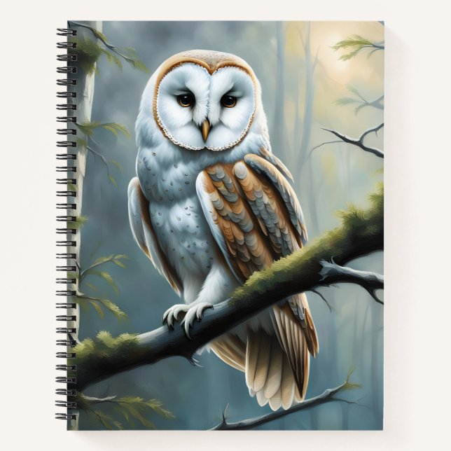 Cuaderno Lechuza de Granero en el Bosque (Anverso)