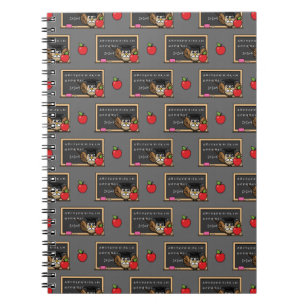 Cuaderno Lechuza educativa con Personalizado Apple