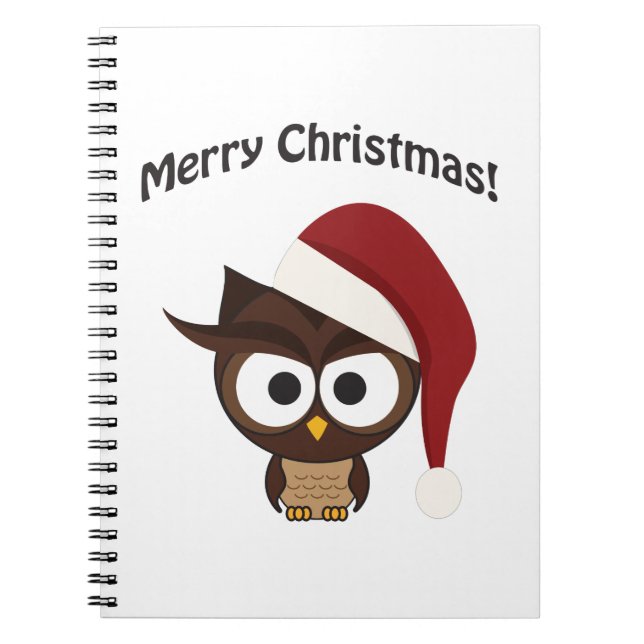 Cuaderno Lechuza furiosa de navidad (Frente)