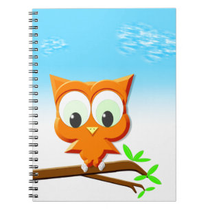 Cuaderno Lechuza pequeña en una rama