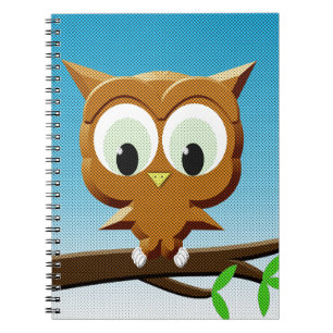 Cuaderno Lechuza Personalizado de impresión de noticias