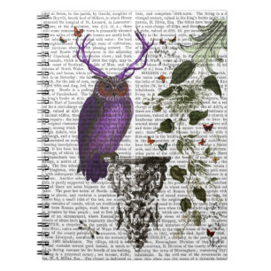 Cuaderno Lechuza púrpura con anillos 2