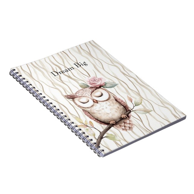Cuaderno Lechuza rosa encantada (Lado Derecho)