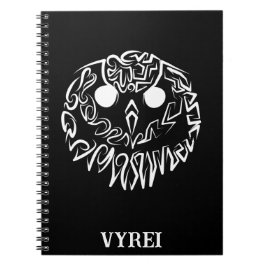 Cuaderno Lechuza Tribal Negra y Blanca