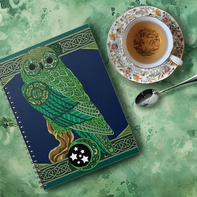 Cuaderno Lechuza Verde Celta (Subido por el creador)