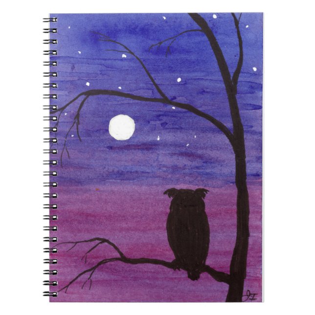 Cuaderno Lechuza y luna llena (Frente)