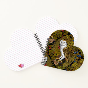 Cuaderno Lechuzas, helechos, roble y bayas 2