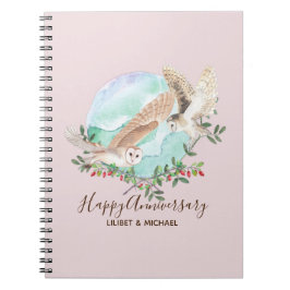 Cuaderno Lechuzas personalizadas