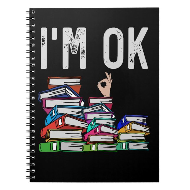 Cuaderno Lector de libros bibliotecarios Lover de libros di (Frente)