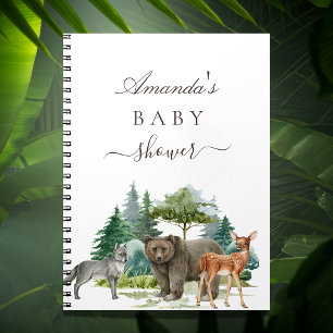 Cuaderno Lector de libros de bebés ducha de leña oso