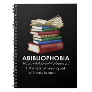 Cuaderno Lector de libros de lectura divertida Abibliofobia