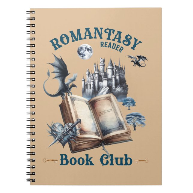Cuaderno Lector romántico Dragon Book Club Castle (Frente)