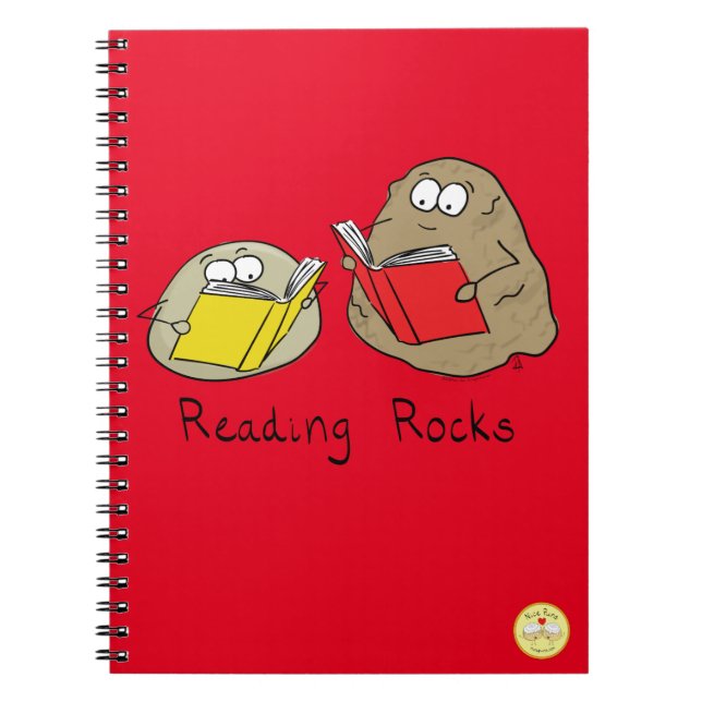 Cuaderno Lectora adorable rocas bibliotecaria amantes de lo (Frente)