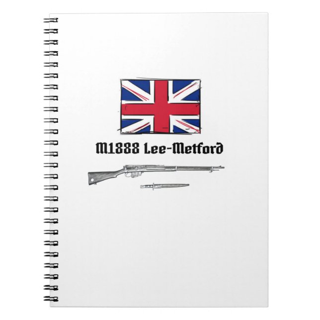 Cuaderno Lee Metford P1888 Rifle British (Frente)