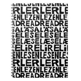 Cuaderno Leer 8 idiomas Lino Imprimir cartón de fotos en es