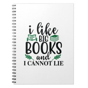 Cuaderno Leer arte me gustan los libros grandes y no puedo 