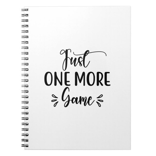 Cuaderno Leer arte sólo un juego más (Frente)