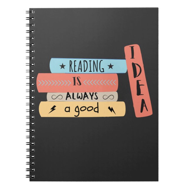 Cuaderno Leer es siempre una buena idea libros de lectura d (Frente)