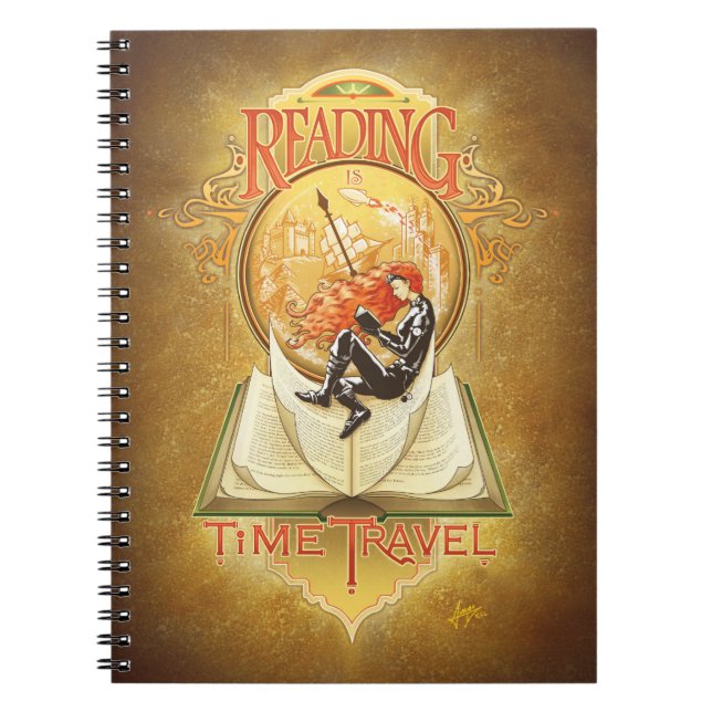 Cuaderno Leer es viajar en el tiempo (Frente)