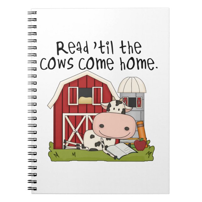 Cuaderno Leer hasta que las vacas regresen a casa (Frente)
