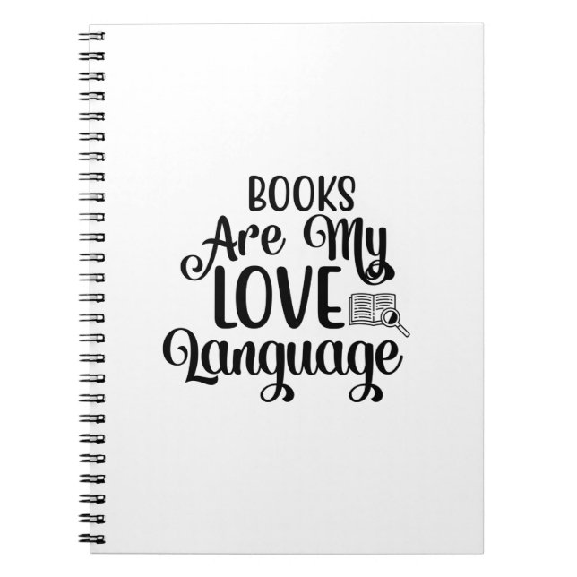 Cuaderno Leer libros de arte es mi lenguaje de amor (Frente)