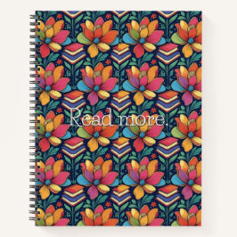 Cuaderno Leer más con flores