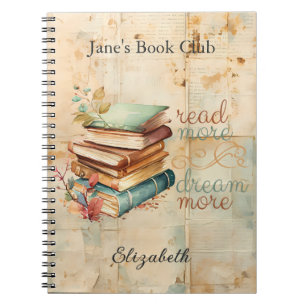 Cuaderno Leer más Dream More Book Lover Book Club
