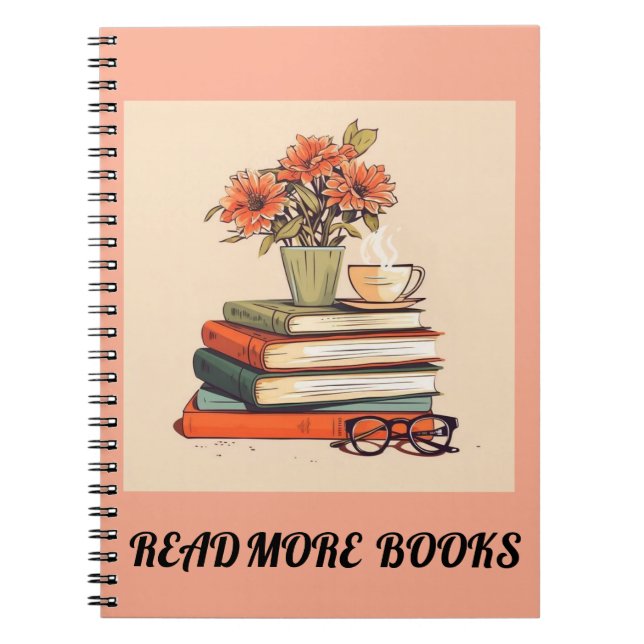 Cuaderno leer más libros "cuaderno" (Frente)