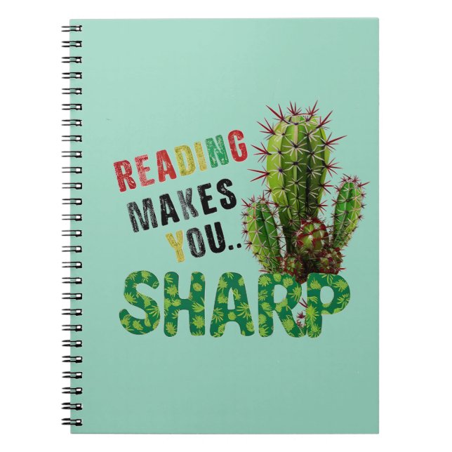 Cuaderno Leer te hace agudos y divertidos libros que leen a (Frente)