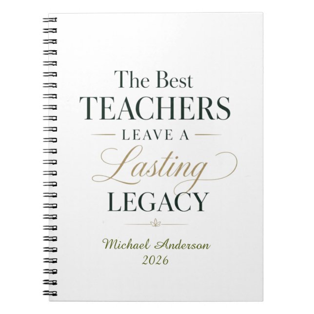 Cuaderno Legado del Mejor Maestro (Frente)