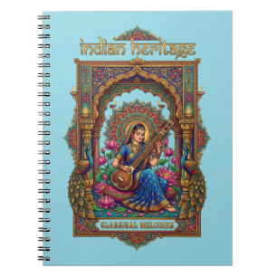 Cuaderno Legado Indio: Músico Clásico Arte Veena