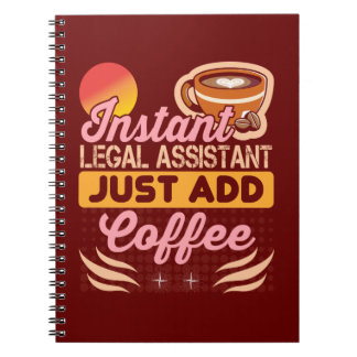Cuaderno Legal Assistant Coffee Notebook Gift