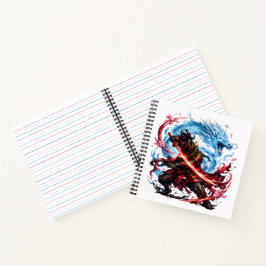 Cuaderno Legendario Samurái & Taza del Dragón Azul | Guerra