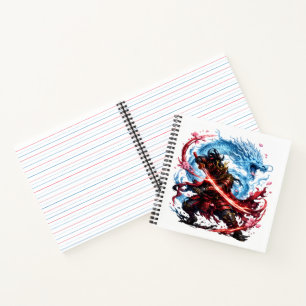 Cuaderno Legendario Samurái & Taza del Dragón Azul   Guerra